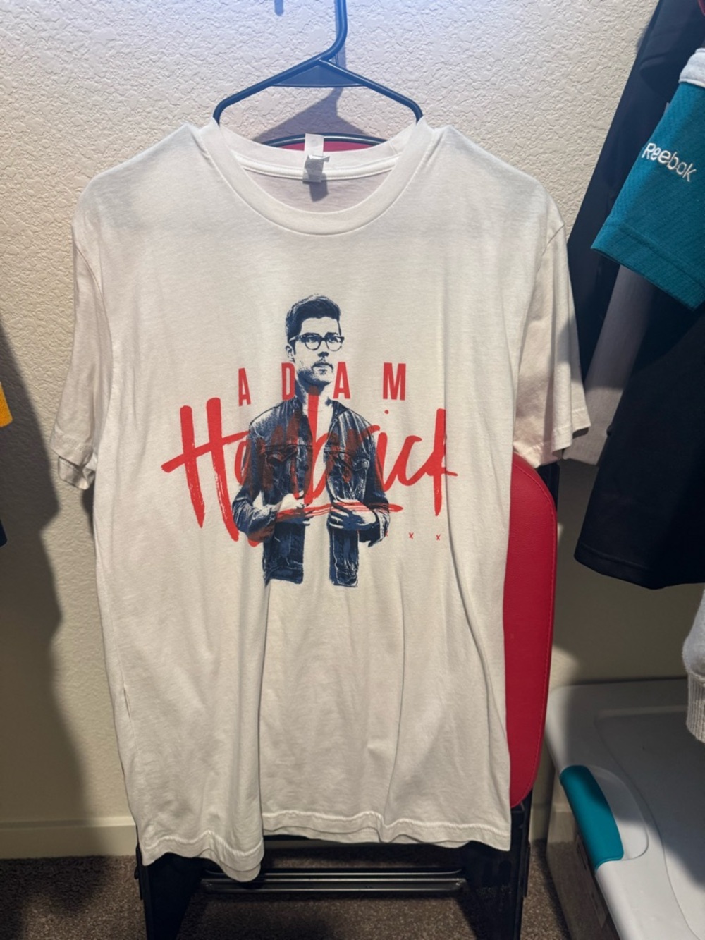 White Graphic Adam Hambrivck T‑Shirt - Casual Men’s Tee